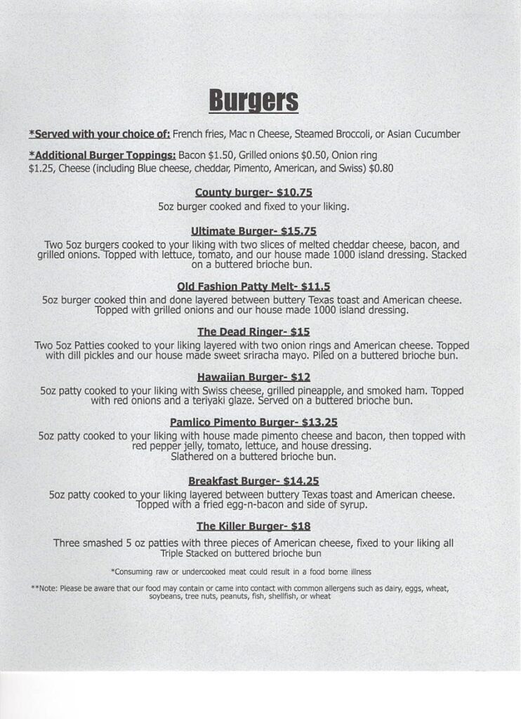 Pass the Salt Cafe Menu 4